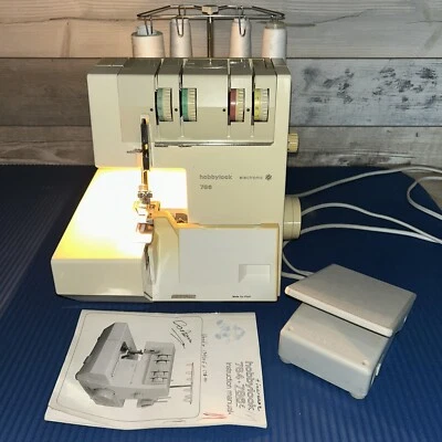 Serger vintage Calanda Hobbylock 786 tipo 780 hecha para Pfaff con pedal Metro Foto 1 de 4
