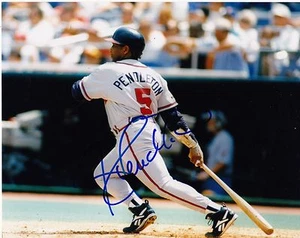 TERRY PENDLETON  ATLANTA BRAVES   ACTION SIGNED 8x10 - Picture 1 of 1