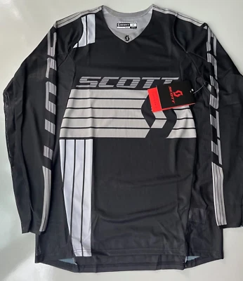 Motorcycle clothing: Scott Jersey 450 podium black/white - Image 1 of 2