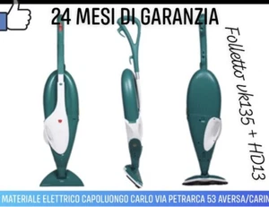 ASPIRAPOLVERE FOLLETTO ORIGINALE VORWERK FOLLETTO VK 135 CON HD 13 CON GARANZIA - Foto 1 di 5