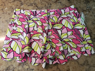 Crown Ivy womens size 8 Pink Green Floral White ladies Shorts With pockets NWT - Image 1 of 4