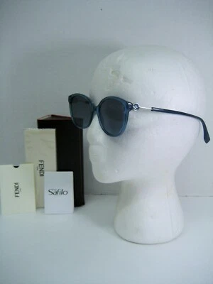 Новый FENDI женщин FF 0373/S синий ОПРАВА серый объектив Cat глаз солнцезащитные очки 57/17/145 чехол - Изображение 1 из 4