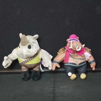 2023 Mattel Teenage Mutant Ninja Turtles Mutant Mayhem Bebop & Rocksteady Plush - Image 1 of 4