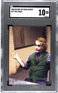 2008 DC/WB The Dark Knight JOKER SGC 10 GEM Mint Pop 1 Heath Ledger RC #79