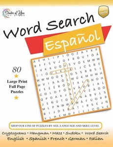 Large Print SPANISH Word Search Puzzles: Digital Printable Download - Picture 1 of 1