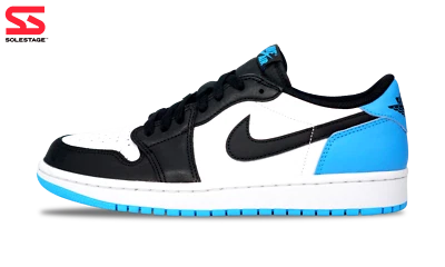 Nike Jordan 1 Bajo Negro Polvo Oscuro Azul (CZ0775-104) Mujer Talla 5-12 Foto 1 de 3