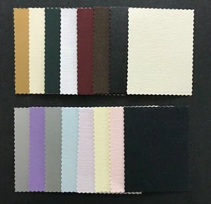 Layering Panel deckled edged card topper / embellishments rectangle Small pk20 - Picture 1 of 5