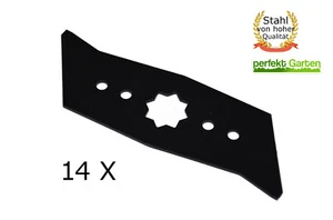 14X Vertikutierer Messer für Wolf Garten UV 28 30 32 34 EV EL E B / Asgatec 1100 - Bild 1 von 3