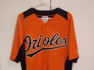 BALTIMORE ORIOLES MAJESTIC BUTTON UP COOL BASE!! YOUTH LARGE. NEW! ONLY ONE!! - Picture 1 of 6