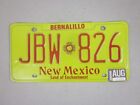 NEW MEXICO 1988 licence/number plate US/United States/USA/American JBW 826