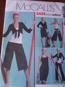 EASY SEW PATTERN M5144 MISSES SIZE L TO XL JACKET TOP DRESS GAUCHO PANTS UNCUT - Picture 1 of 2