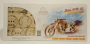 UGears Bike VM-02:Wooden Mechanical Model Motorcycle Working Puzzle. Brand New!  - Picture 1 of 7