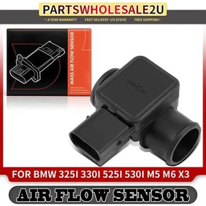 New Mass Air Flow Sensor w/ Housing for BMW 325Ci 325i 330Ci 330i 525i 530i M5 - Picture 1 of 10