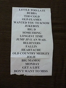 Mark Chestnut Set List Concert 1990's Country Music - Picture 1 of 1