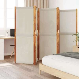 vidaXL 5-Panel Room Divider Light Grey 350x180 cm - Picture 1 of 8