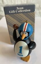Vintage Avon DAD Sporting Bunch Figurine Penguin Football Player Ornament Xmas