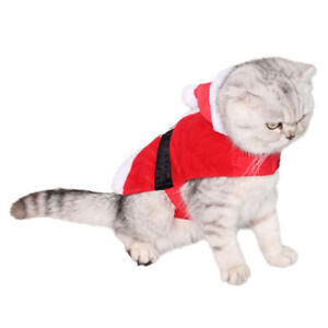 Christmas Pet Costume Dress-up Outfit Puppy Costumes Clothes Dogs Small Cats