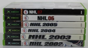 NHL 02, 03, 04, 05, 06, 07 (Microsoft Xbox) 6 Game Lot - Picture 1 of 24