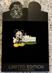 RARE LE250 Mickey Mouse George Washington Presidents Day White House Disney Pin - Picture 1 of 2