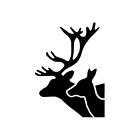 Deer Couple Vision - Vinyl Decal Sticker for Wall, Car, iPhone, iPad, Laptop