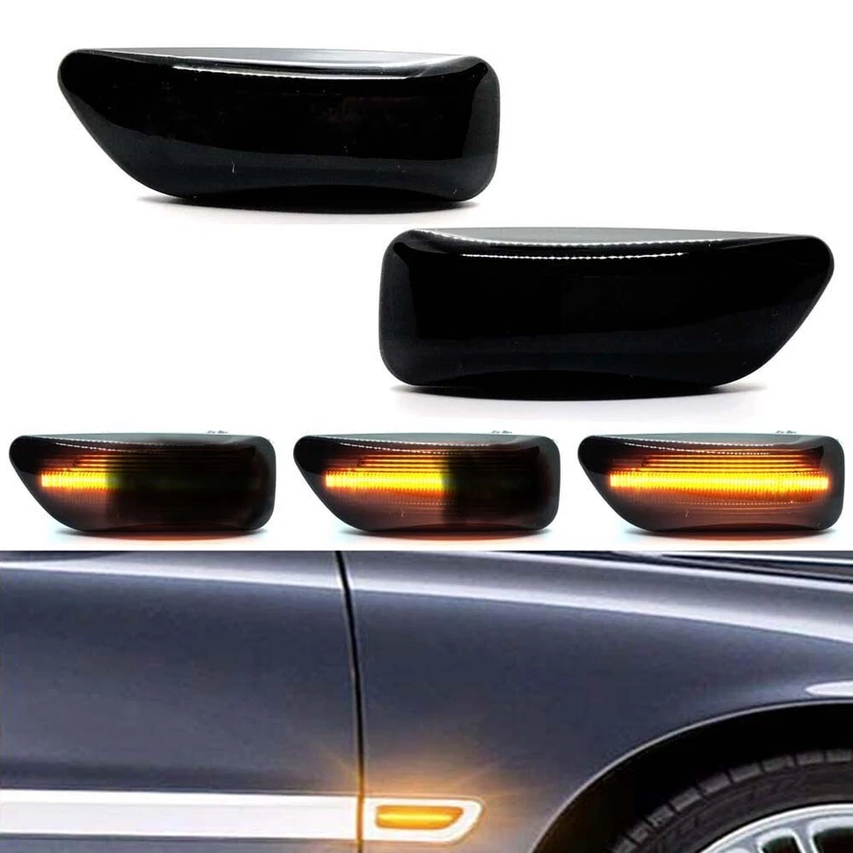 For Volvo S60 S80 V70 XC70 XC90 MK1 Dynamic LED Side Marker Blinker Signal Light — 第 1/4 张图片