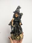 Halloween Fantasy Large Witch Ornament Decoration With Albino Snake