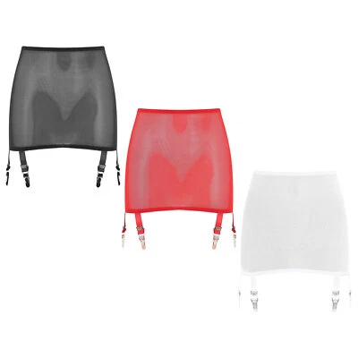 Damen Röcke Transparent Minirock Sleepwear Dessous Mesh Nachtwäsche Erotic Kurz - Bild 1 von 3