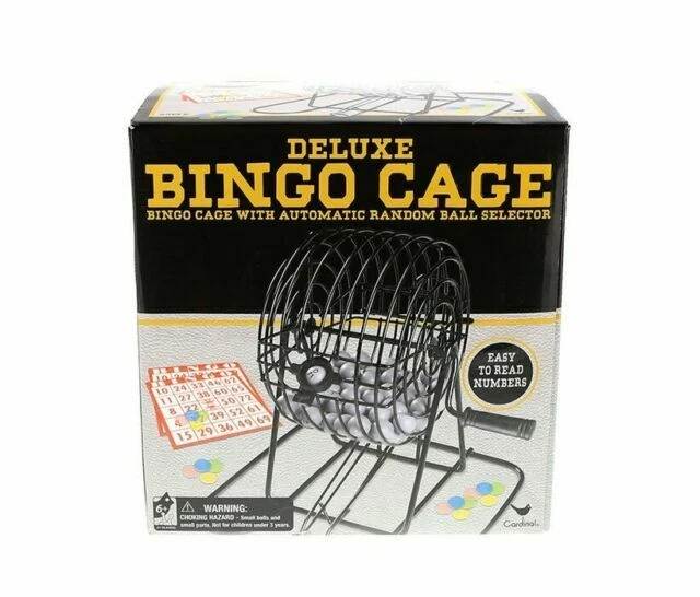 Cardinal Deluxe Metal Bingo Cage with Automatic Random Ball Selector