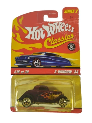 Hot Wheels Classic Series 2 3 Window '34 18/30 Special Paint Car 2005 Vintage - Image 1 of 4