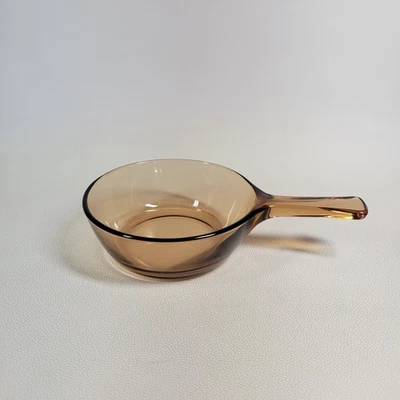 Utensilios de cocina vintage Corning Visions cacerola de 0,5 L vidrio ámbar de 6" Foto 1 de 4
