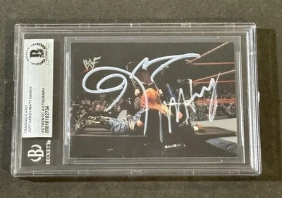 THE HARDY BOYZ 2000 COMIC IMAGES NO MERCY SIGNED AUTOGRAPHED CARD BAS AUTHENTIC - Image 1 of 2