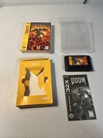 Doom (Sega 32X, 1994) Authentic Complete In Box Good Condition Tested Works