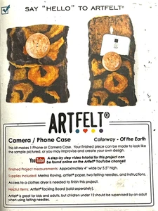 kit ARTFELT Camera/Phone Merino Roving Wool (or use yarn 4 other projects) NEW - Picture 1 of 5