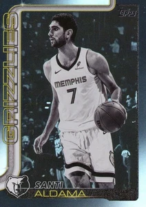 2025 Topps #187 Santi Aldama Blackout Memphis Grizzlies Basketball Karte - Bild 1 von 2