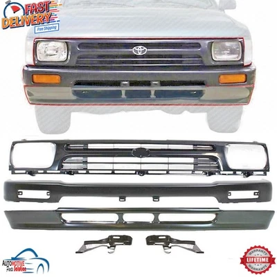 NEW FRONT GRILLE BUMPER VALANCE LEFT RIGHT BRACKET FOR 1992-1995 TOYOTA PICKUP - Image 1 of 4
