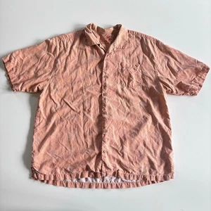 Tommy Bahama Men's XLX Silk Hawaiian Shirt Peach  - Bild 1 von 14