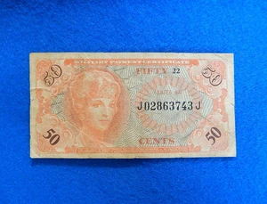 Rare Series 641 (from 1964) $.50 U.S. Military Payment Certificate Fifty Cents💎 - Picture 1 of 2