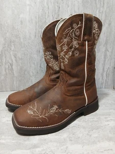 Shyanne Women's Xero Gravity Embroidered Western Boots - Square Toe Size 7.5B - Picture 1 of 10