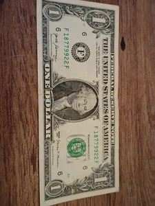 2017 Series Dollar Note 3 Pairs In Serial Number F18779922F - Picture 1 of 4