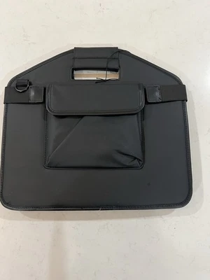 Laptop Carrier Black Vegan Leather - Image 1 of 4