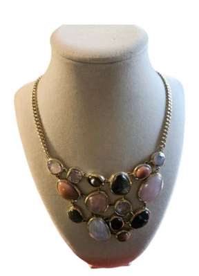 Cole Haan "Moda Semi Preciosa" Mezcla Piedra Babero Collar Pulsera a Juego  Foto 1 de 4