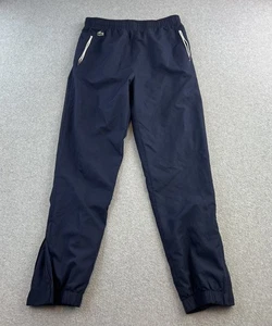 Lacoste Sport Pants Youth 14 Navy Blue Elastic Waist Zipper Pockets Track Jogger - Picture 1 of 12