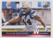 2021 Upper Deck CFL Red /165 Shayne Gauthier #89