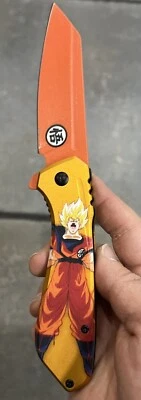 Goku Dragon ball Z Super Metal Tactical Spring Assisted Open Pocket Knife9” - Image 1 of 4
