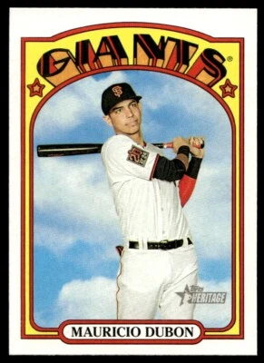 2021 Topps Heritage Mauricio Dubon San Francisco Giants #343 - Image 1 of 2
