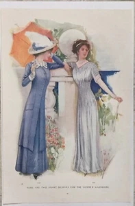 1900’s Magazine Print Ad SMART DESIGNS FOR SUMMER WARDROBE Fashion - Picture 1 of 4