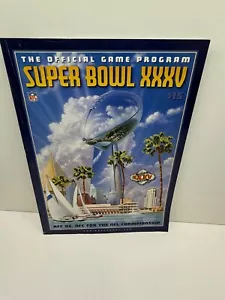 2001 Ravens vs Giants 10.5" x 14" Matted Super Bowl XXXV Program - Picture 1 of 1