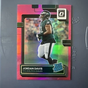 JORDAN DAVIS 2022 Donruss Optic Pink RC Rookie Prizm #246 Eagles - Picture 1 of 2