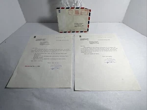 1958-59 FIAT Car Catalog Brochure SIGNED Letters Caffaro-Rore C. w/Envelope - Picture 1 of 20