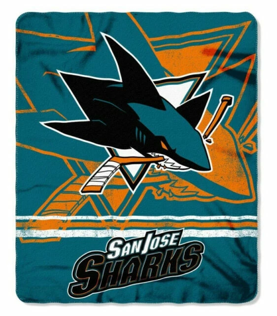 Northwest NHL San Jose Sharks Fade Away Series 50" x 60" Throw Blanket - Blue/Gray